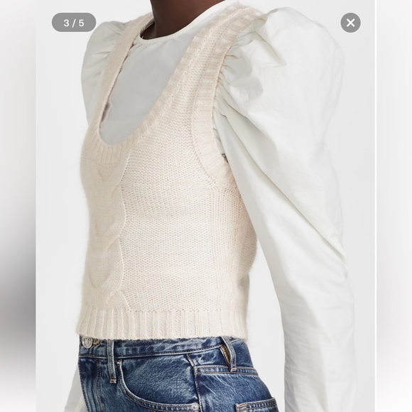 STAUD Kind Top in Ivory - size small - Picture 5 of 15